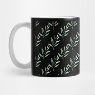 Eucalyptus pattern 2 (invert) Mug